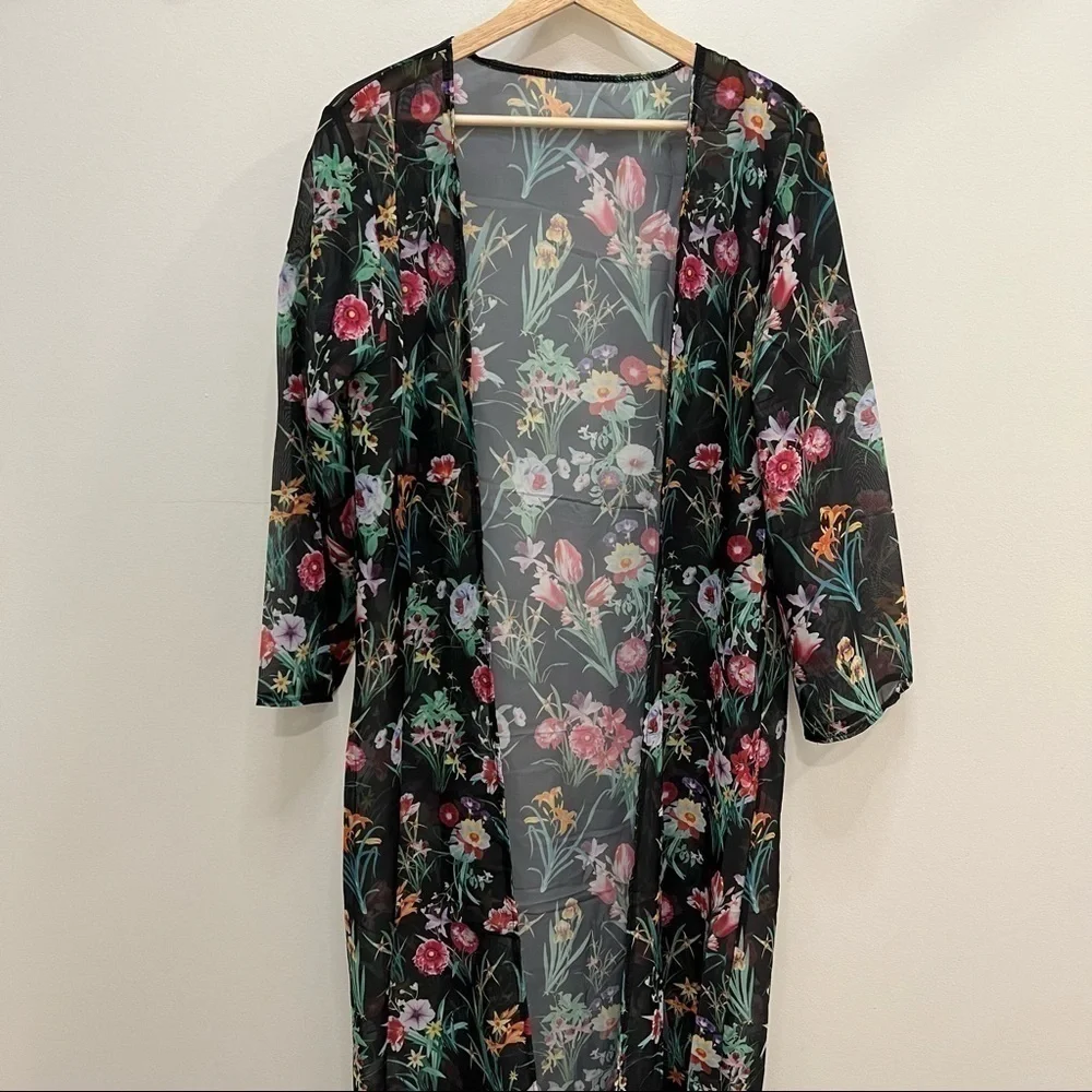𝅺FLORAL Duster Cover Up